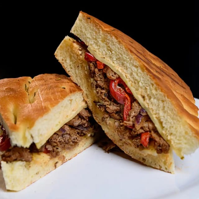 Steak Panini Sandwich.