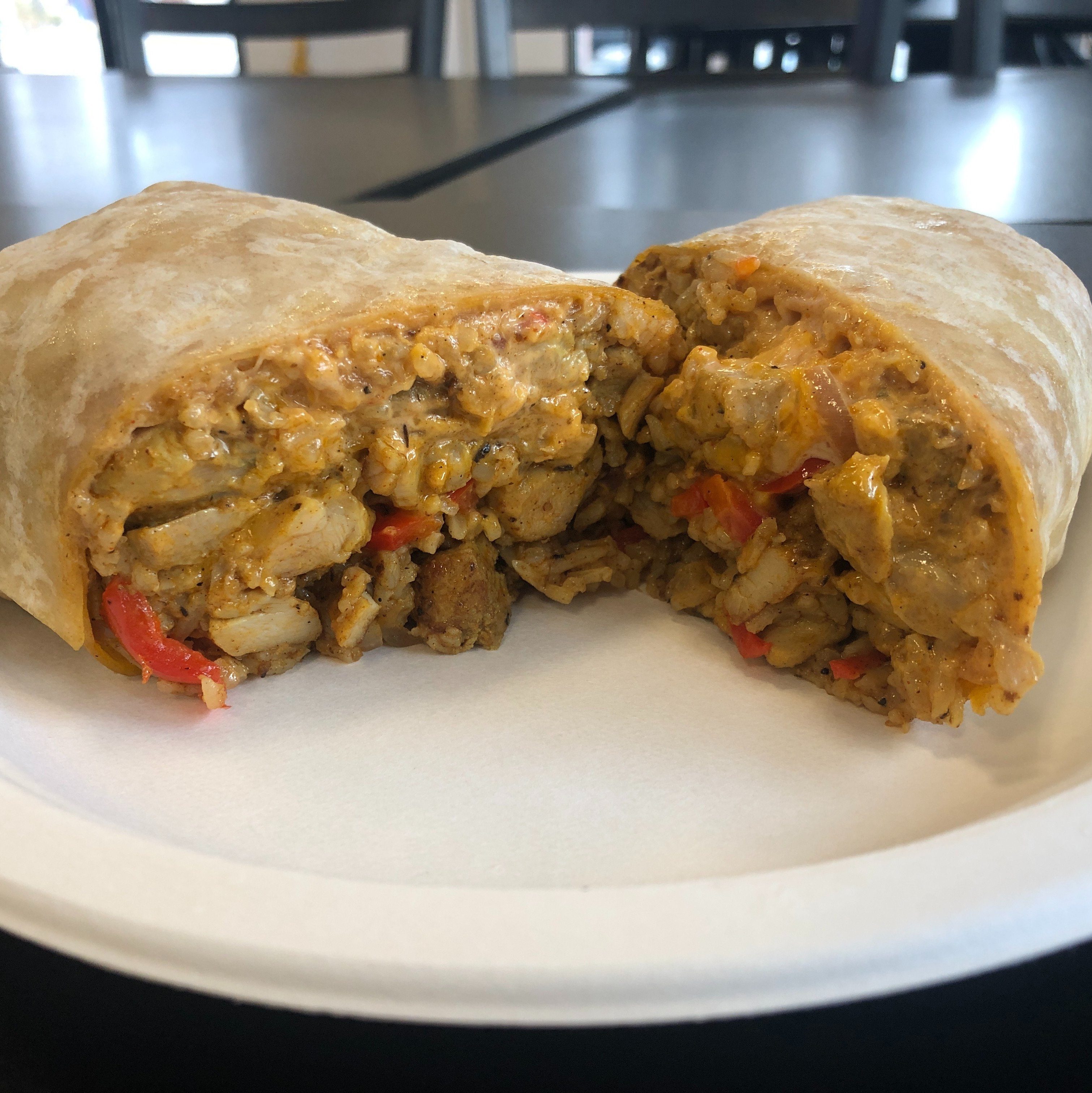 Chicken Tikka Masala Burrito.